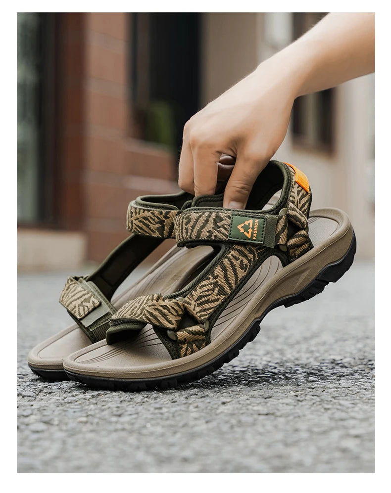Men's Sport Sandals, Open Toe Water Sandals Waterproof Lightweight Casual Athletic Sandals for Outdoor Beach Travel Summer 40-45