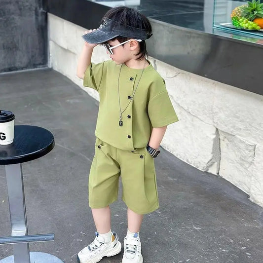 Summer Shirts Fashion Children 8 To 14 Years Casual Clothes 4 Clothing Toddler Boy Boys 7 Kids Set Boy's Suit Child Outfit Boys'