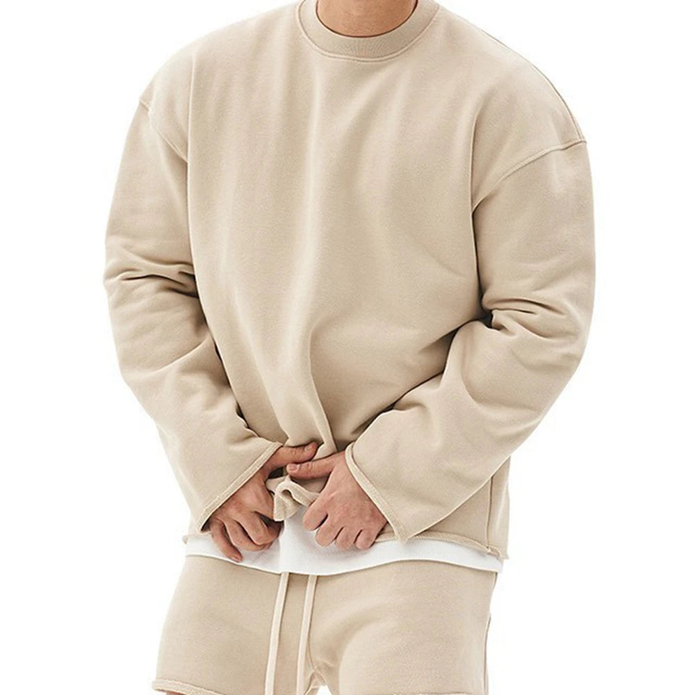Mens Summer Cotton Sets Loose Sweatshirts Two-piece Kits Training Hoodie Pullover Hooded With Shorts Jogging Suits Streetwears