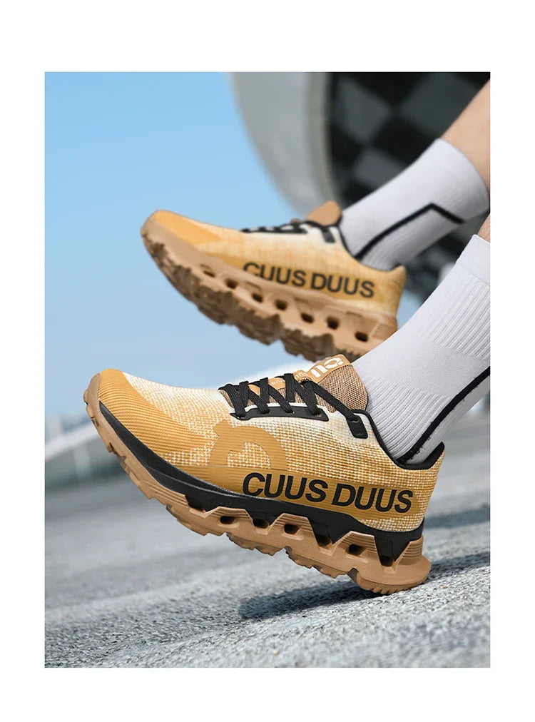Men's Running Shoes Outdoor Couple Trainer Race Sneakers Off-road Shoes Cushioning Jogging Non-Slip Breathable Mesh Luxury Shoes