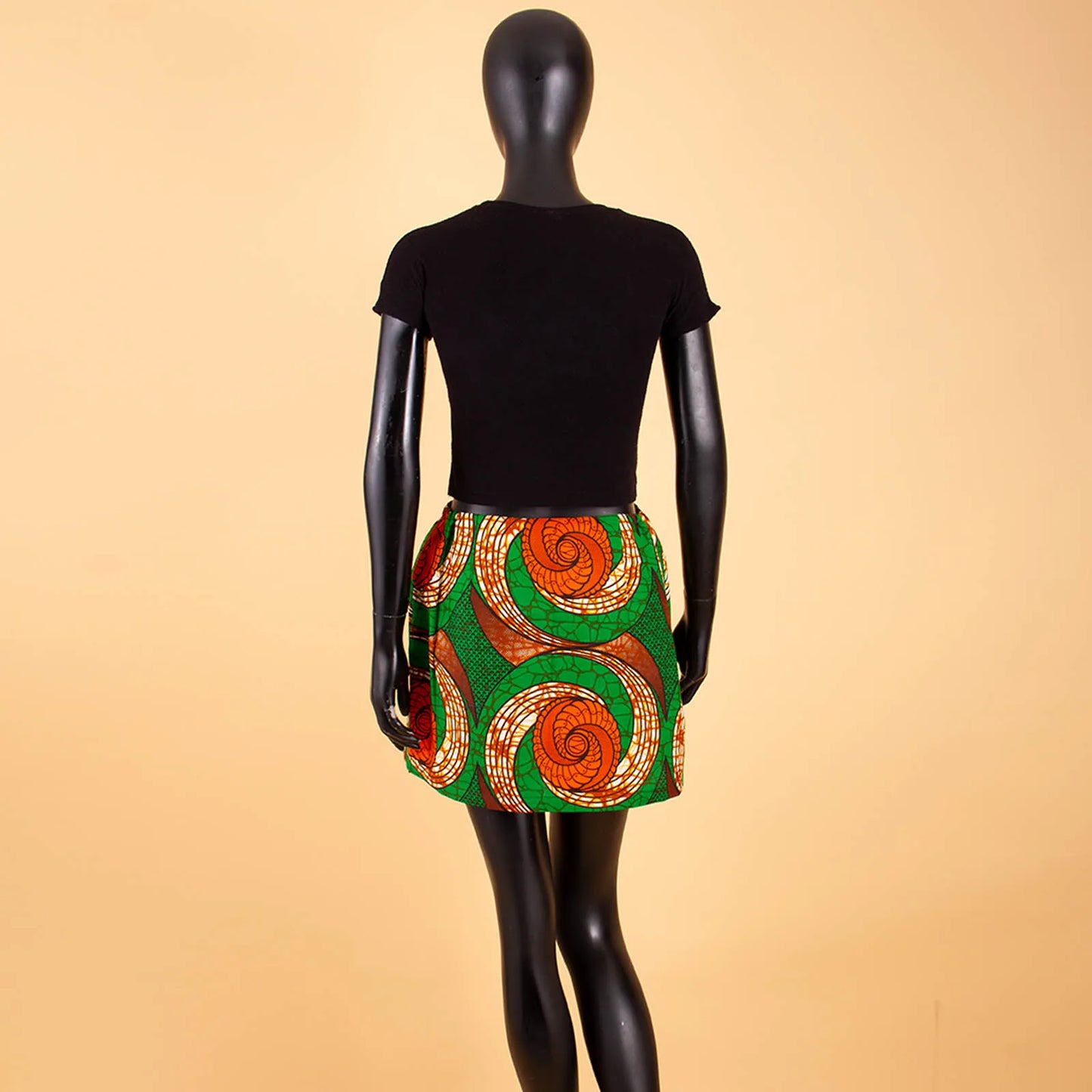 African Print Short Mini Skirts Women Summer Ruffle High Waist Skirt Ladies Streetwear Slim Bottoms African Clothes S2127006