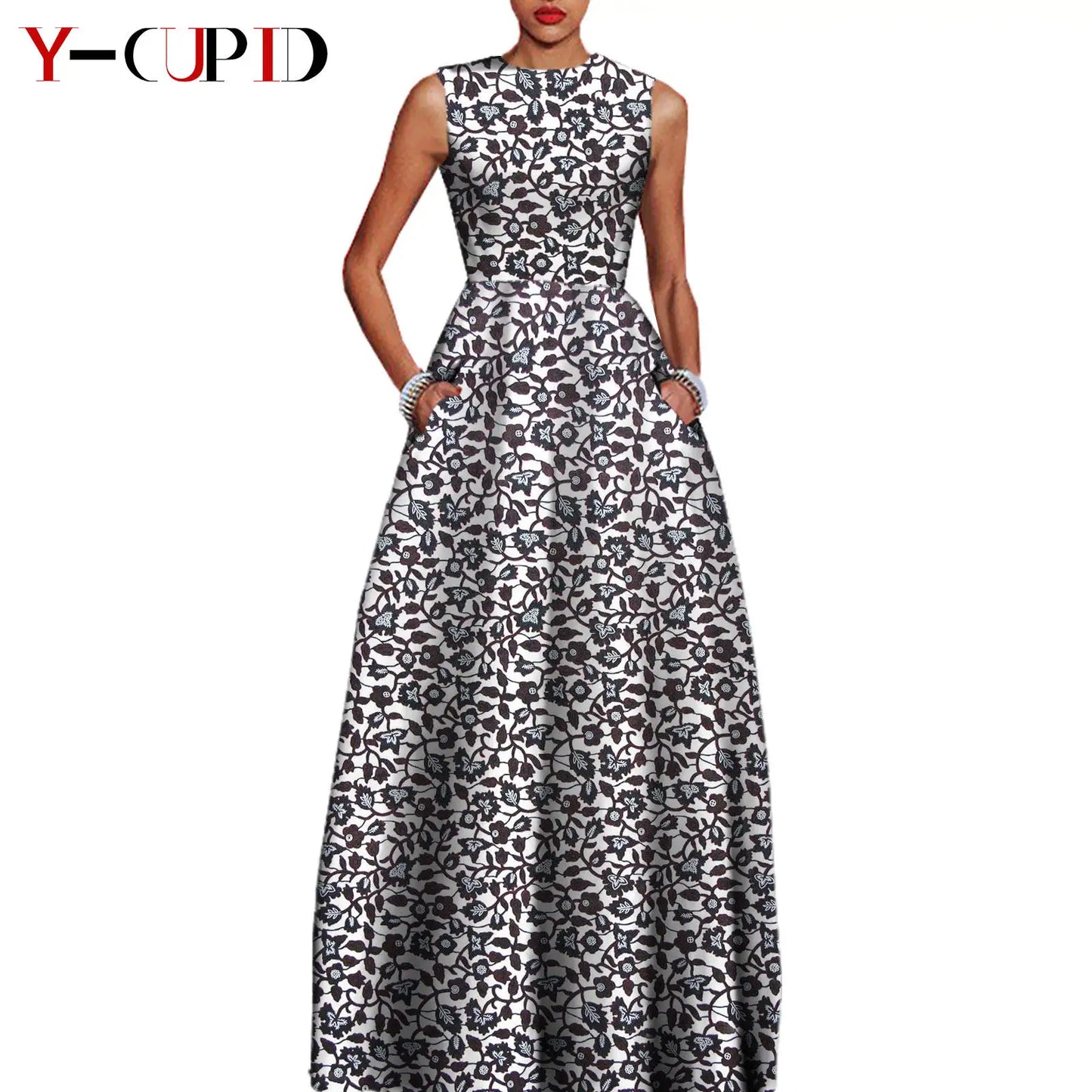 African Dresses for Women Matching Couple Outfits Bazin Riche Men Top and Pant Sets Dashiki Outwear for Party Vestidos Y23C067
