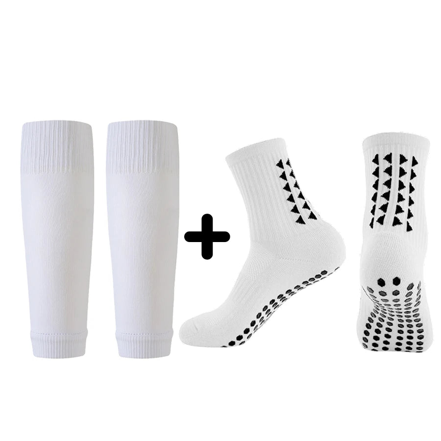 2 pairs of star sized professional short football socks for men, midsole anti slip sports socks, comfortable and sweat absorbing