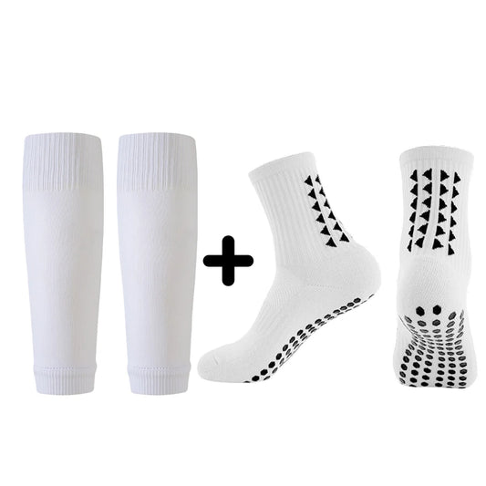 2 pairs of star sized professional short football socks for men, midsole anti slip sports socks, comfortable and sweat absorbing
