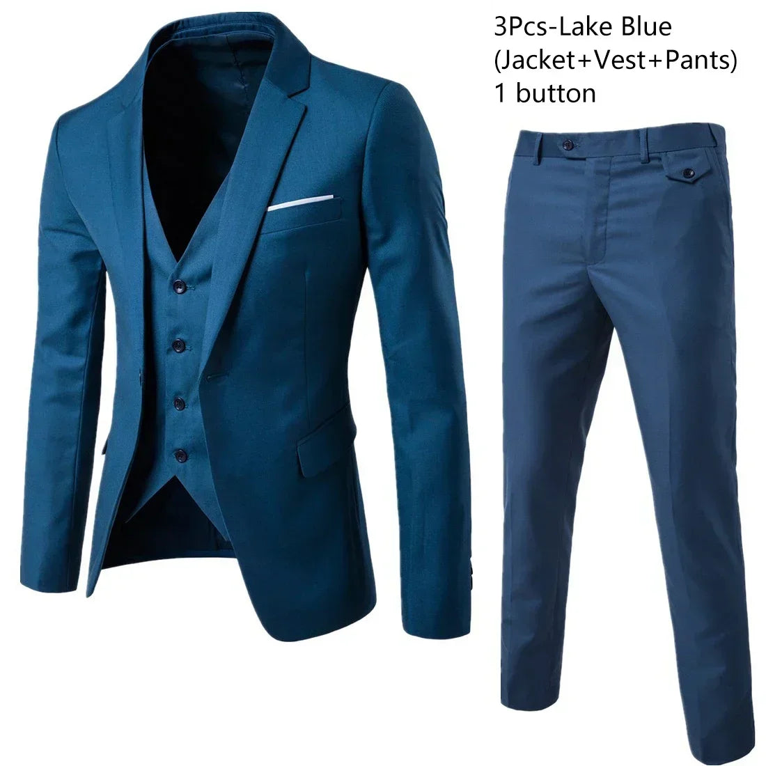 Elegant Suits For Men Wedding 3 Pieces 2 Set  Fashion Classic Full Jackets Vest Pants Blazers Outfit 2024 Formal Costume