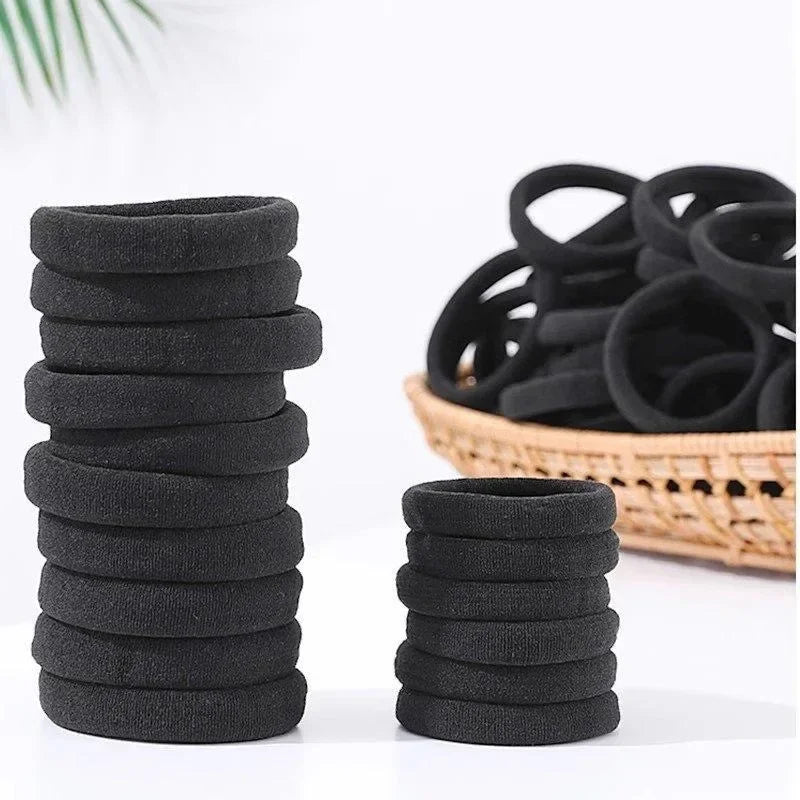 20/50/100pcs Black Hair Bands for Women Girls Hairband High Elastic Rubber Band Hair Ties Ponytail Holder Scrunchies Accessorie BAZAARHUBO