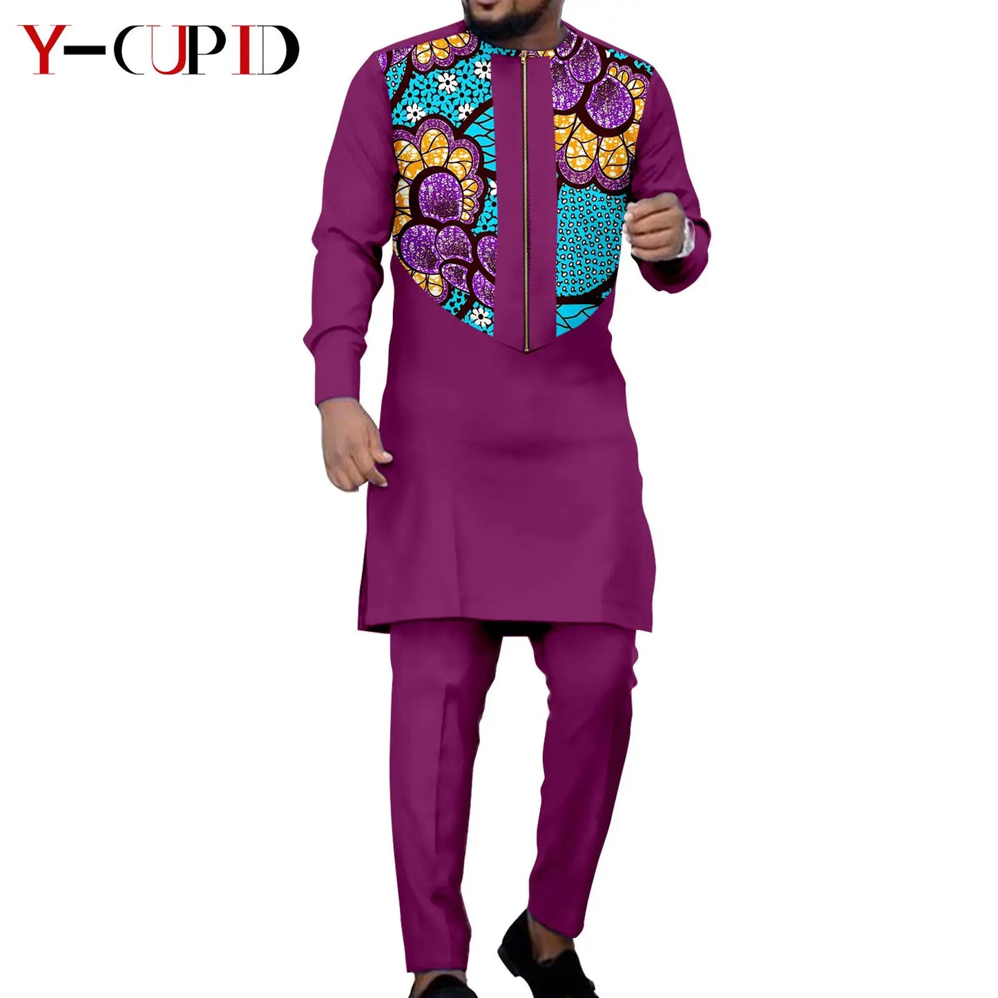 African Dresses for Women Matching Couple Outfits Bazin Riche Men Top and Pant Sets Dashiki Outwear for Party Vestidos Y23C067