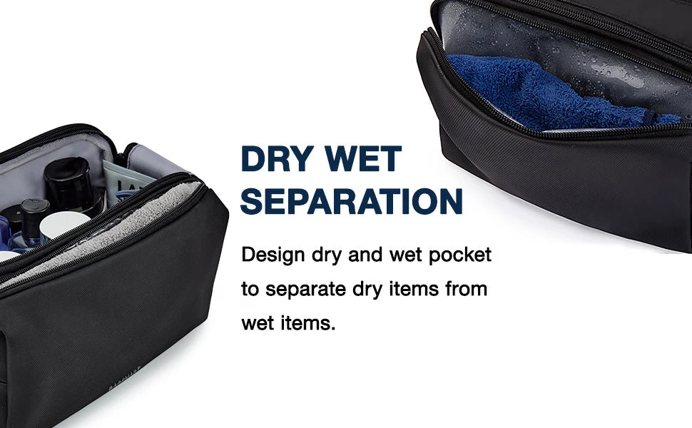 BAGSMART Toiletry Bag for Men Multifunction Outdoor Travel Cosmetic Bag Women Waterproof Makeup Bag Wash Pouch Handbag Organizer