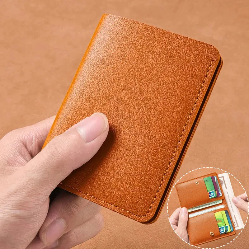 Ultra Thin Design Credit Card Holder Women Wallets Fashion Purses Small Wallet for Men Short Clutch Purse Money Bag Mens Wallet