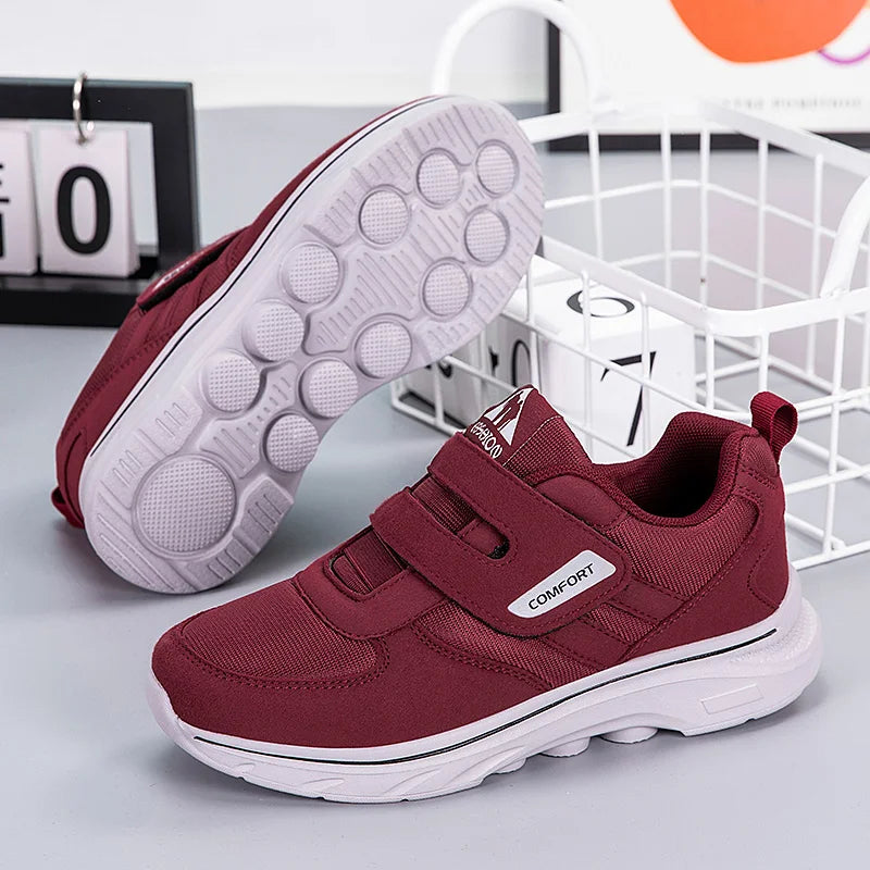 Diabetic Shoes for Elder Women Men Orthopedics Feet Swollen Adjustable Casual Sneakers Walking Shoe Elderly Foot Pain Relief