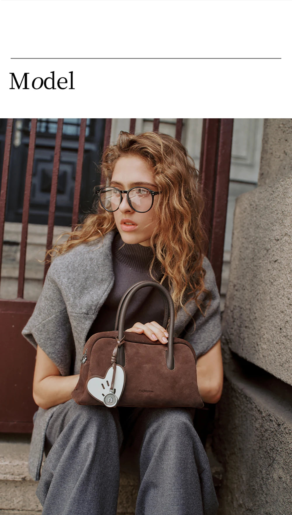 LA FESTIN Original Handbags New Suede Bag Commuter Women's Bag Luxury Shoulder Crossbody Bag Boston Bag Handheld Bag