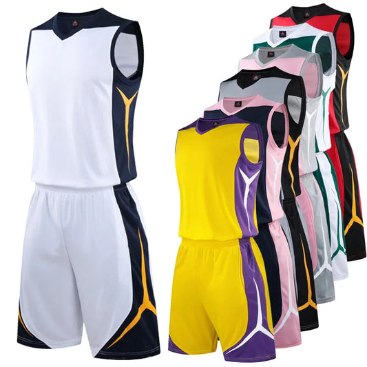 Sportswear Basketball Jersey Set Blank custom Men Women High quality Basketball Uniforms Sports Clothes College Basketball Jerse