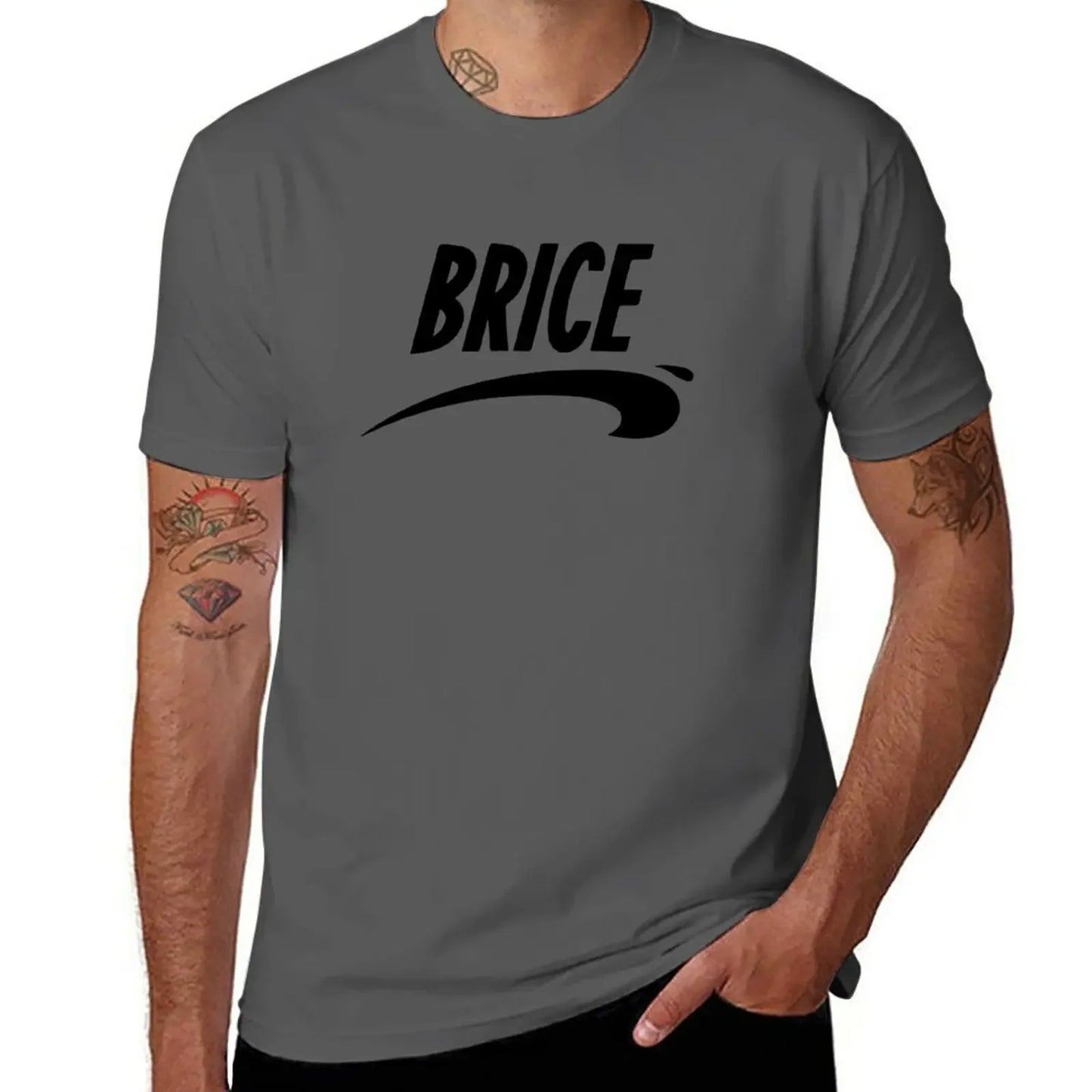 Brice from Nice T-Shirt graphics t shirt Short sleeve tee summer clothes black t shirts for men