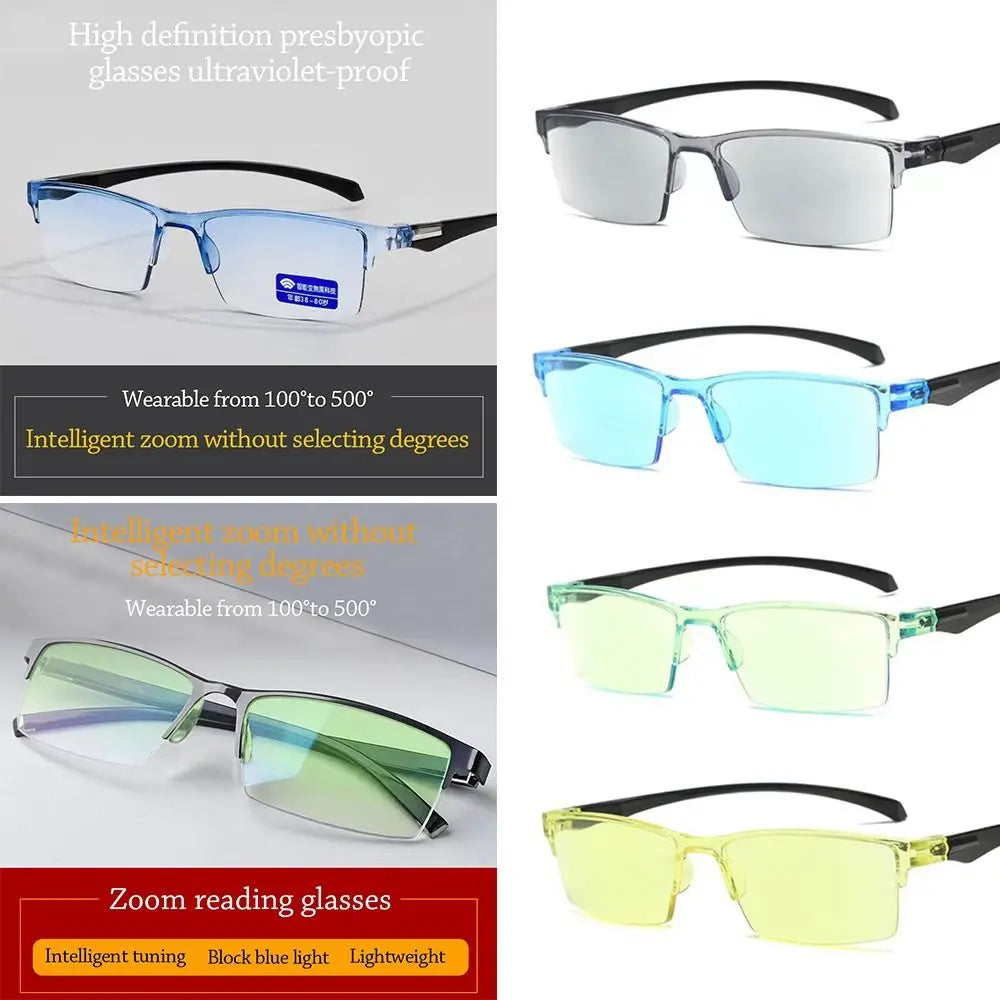 New Autofocus Power Anti-Blue Light Reading Glasses Near Far Smart Hyperopia Glasses Eye Protection Optical Spectacle Eyeglass BAZAARHUBO