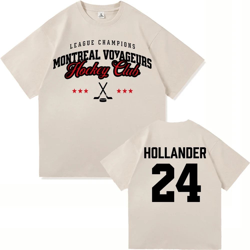 24 Hollander Montreal Voyageurs ClubT Shirt Fashion Men/Women TV Heated Rivalry Ilya Rozanov 81 T-Shirt High Quality Tees Shirts
