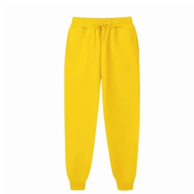 Mens Casual Pants Autumn Winter Fleece Sweatpants Men Running Jogger Sports Gym Trousers Fashion Solid Color Workout Long Pants