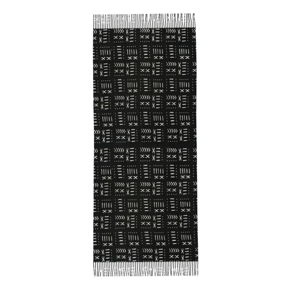 Custom Printed African Bogolan Scarf Men Women Winter Fall Warm Scarves Africa Ethnic Tribal Art Shawl Wrap