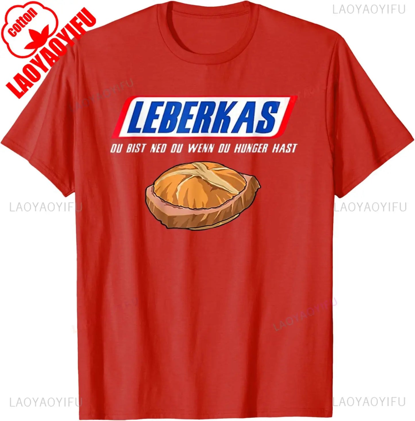 ‌Leberkas Du Bist Ned Du Wenn Du Hunger Hast Funny T Shirt Men Women Cotton Round Neck Breathable Casual Vintage New Arrival