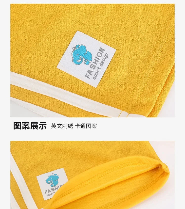 Kids Shorts Wholesale 3-14 Years Children's Casual Short Classic Design Candy Color Student Boys Sweatpants Girls Baby Clothes