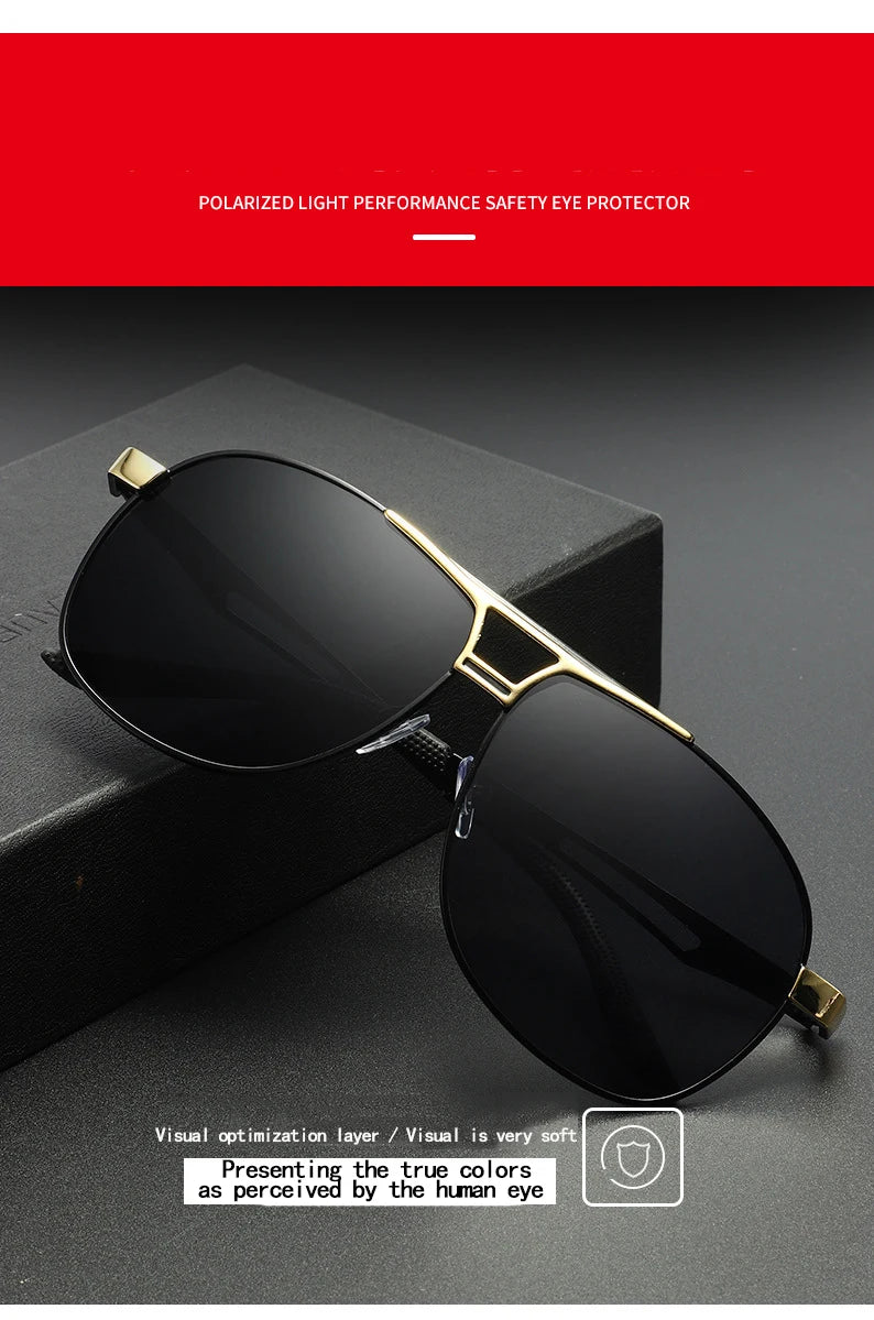 Sunglasses for Men Aviator  UV 400 Protection Military Style Metal Mirror Sun Glasses 1021 BAZAARHUBO