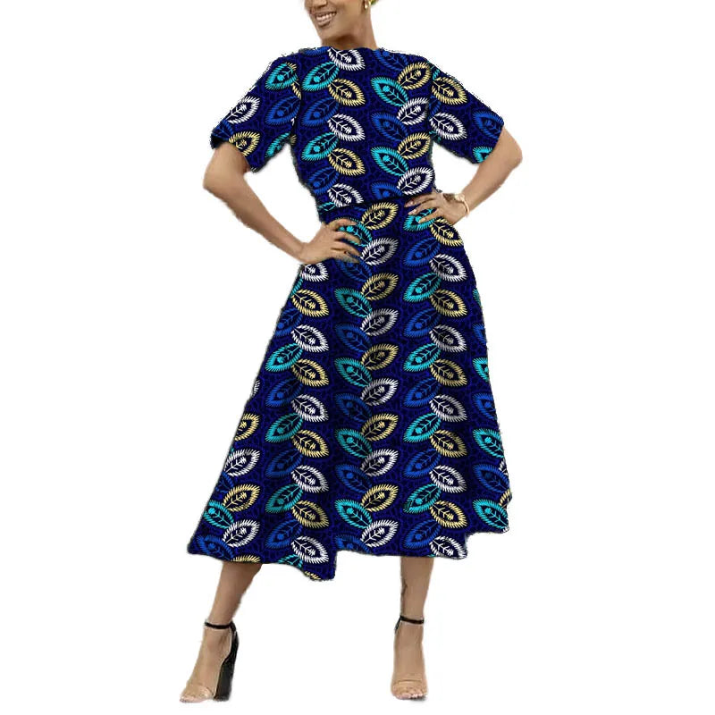 New Fashion Africa Print Clothes Original Design Ankara Outfits Short Tops Patch Skirts Tailor Made African Party Garments
