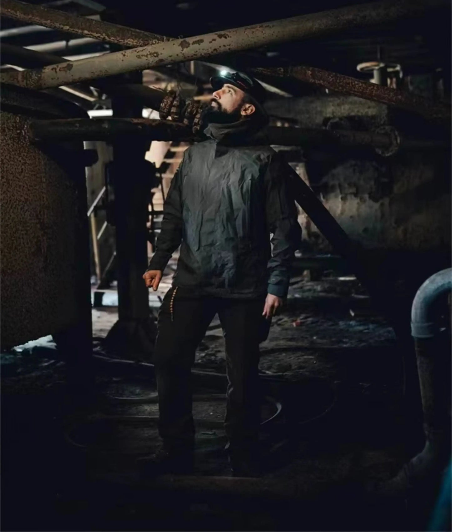 PRG men's jacket, hard shell tactical submachine jacket, windproof, waterproof, breathable, three-dimensional cutting