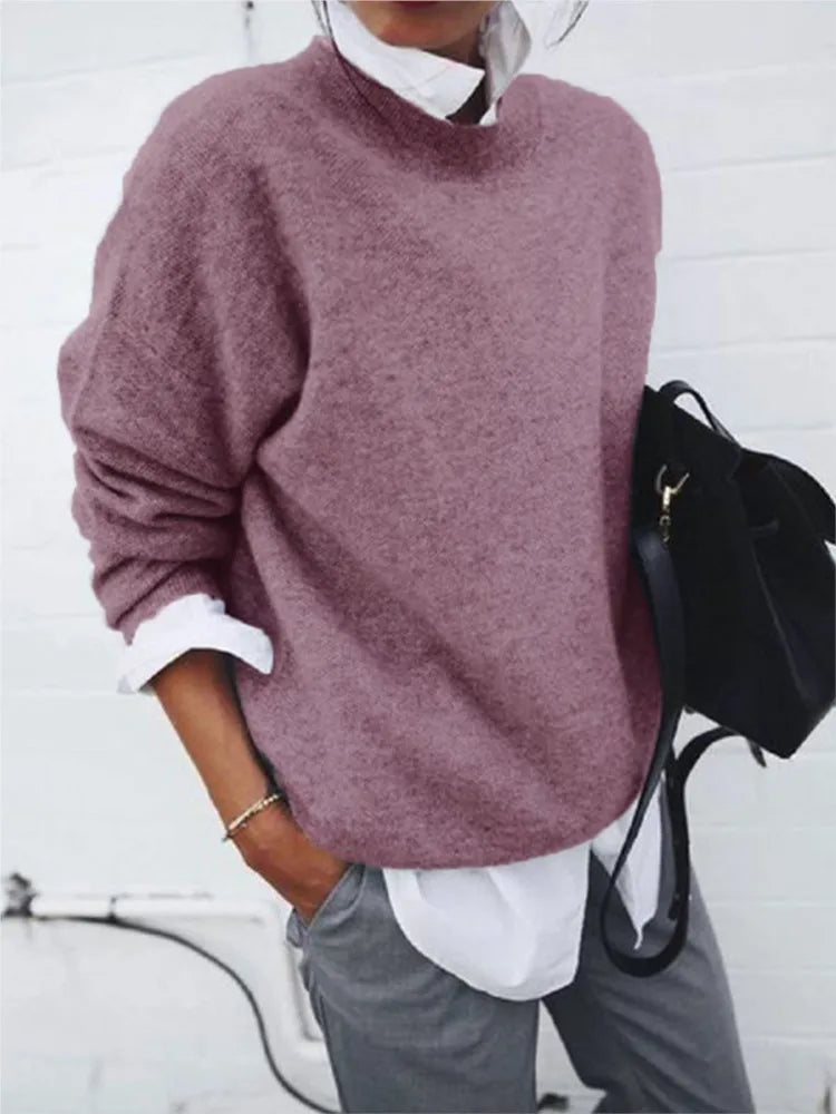 2024 Spring Thin Y2K Women Loose Shirts &Blouses O Neck Long Sleeve Tops Fashion Sweater Korean Streetwear Lady Casual Pullovers