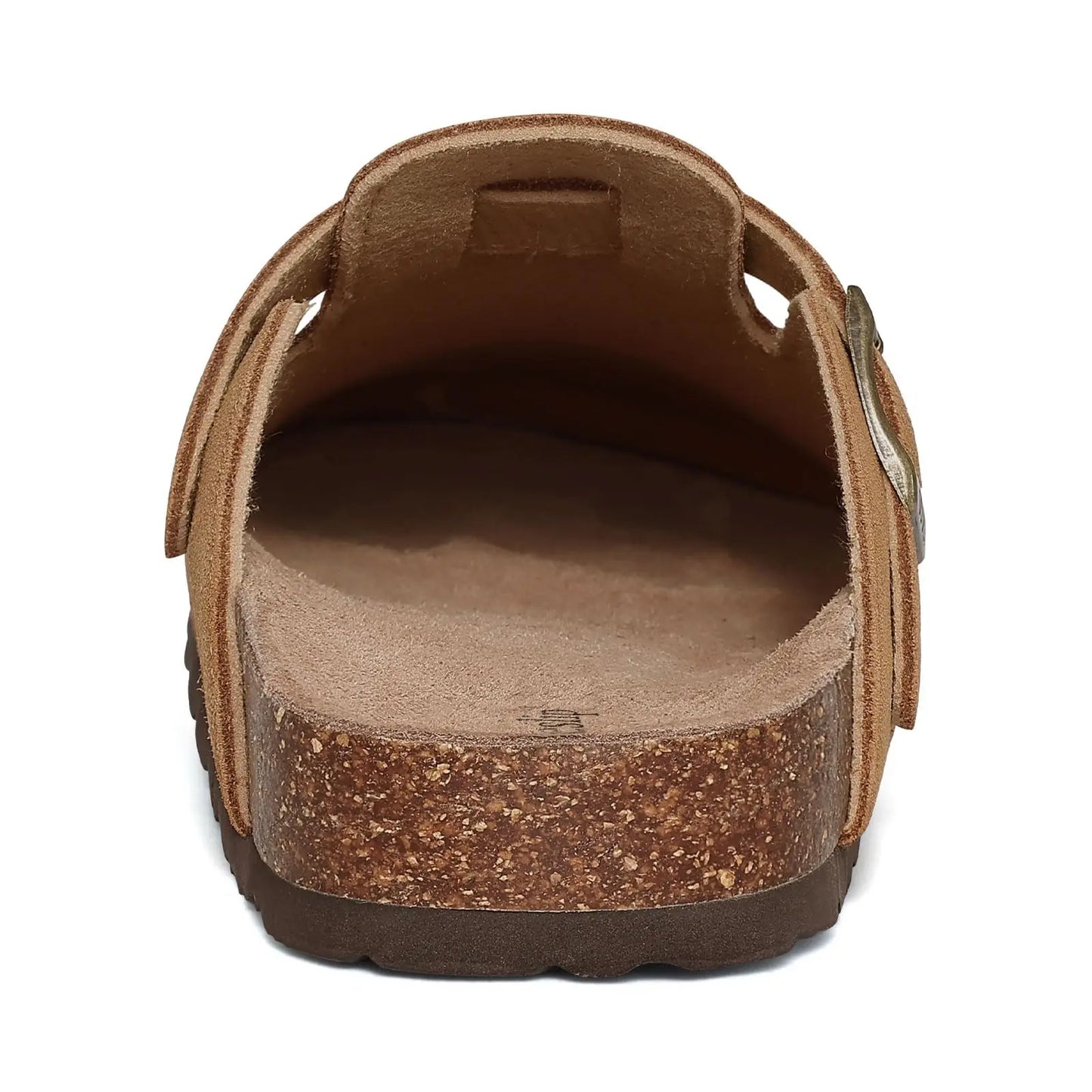 Evshine Men' s Cork Suede Mules with Arch Support Classic Potato Shoes Cozy Cork Footbed Clogs Slippers Men Fashion Beach Sandal