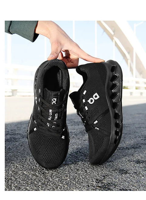 Spring new men's sports shoes breathable mesh shoes casual shoes outdoor running shoes with cushioning and lightweight design