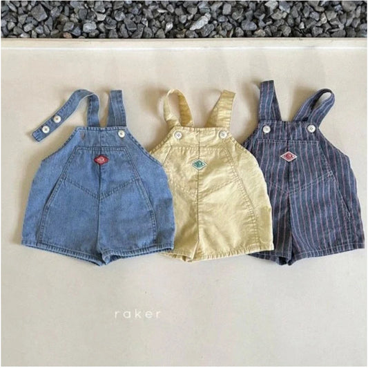 HY2659 Unisex Baby Spring Summer Casual Solid Color Versatile Onesie for Boys And Girls Comfortable All-Match Romper Suit