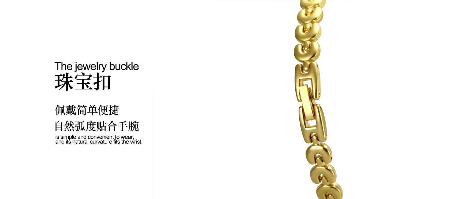 Gold Women Bracelet Dress Watches For Ladies Wrist Quartz Watches 2025 Top Brand Luxury Golden Rhinestone Gift Girlfriend Clock