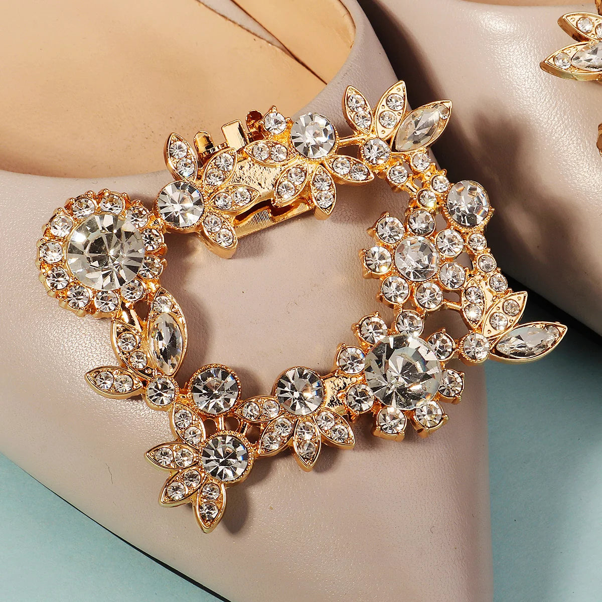 New Square Simple Women's Shoe Buckle Wedding High Heels Shoe Clip Bridal Gown Accessories Daily wear jewelry Holiday Gifts
