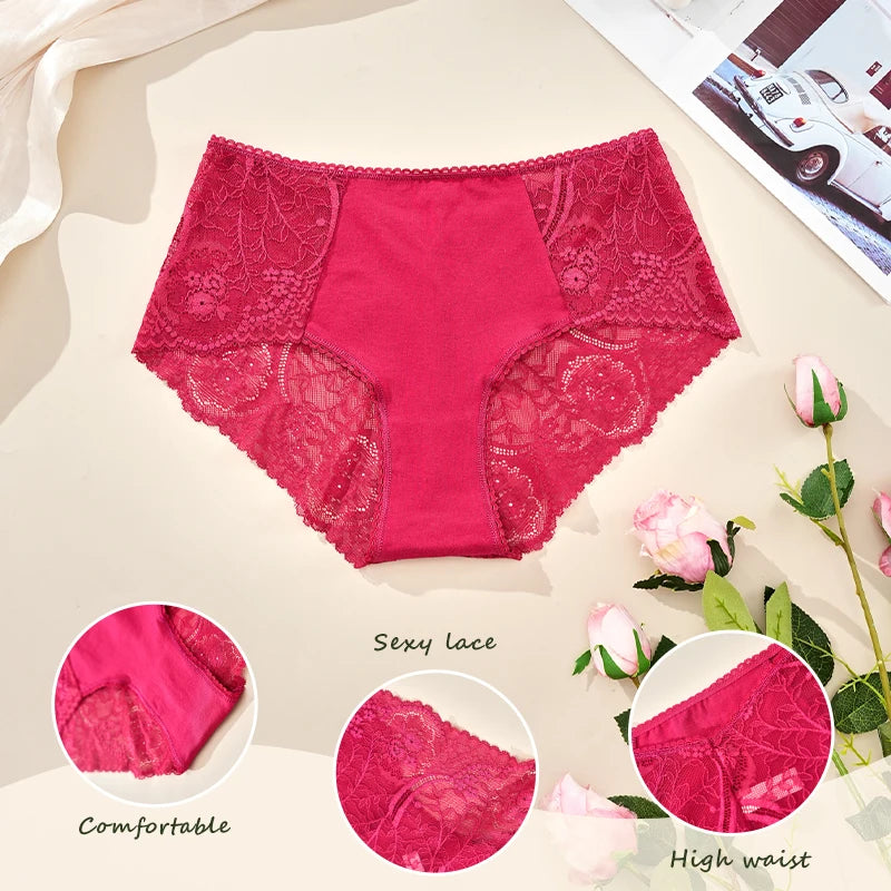 Plus Size Women's Sexy Panties S-4XL Wide Size Range Ultra-Thin Transparent Fabric Soft Comfortable Elegant Lady's Intimate Wear