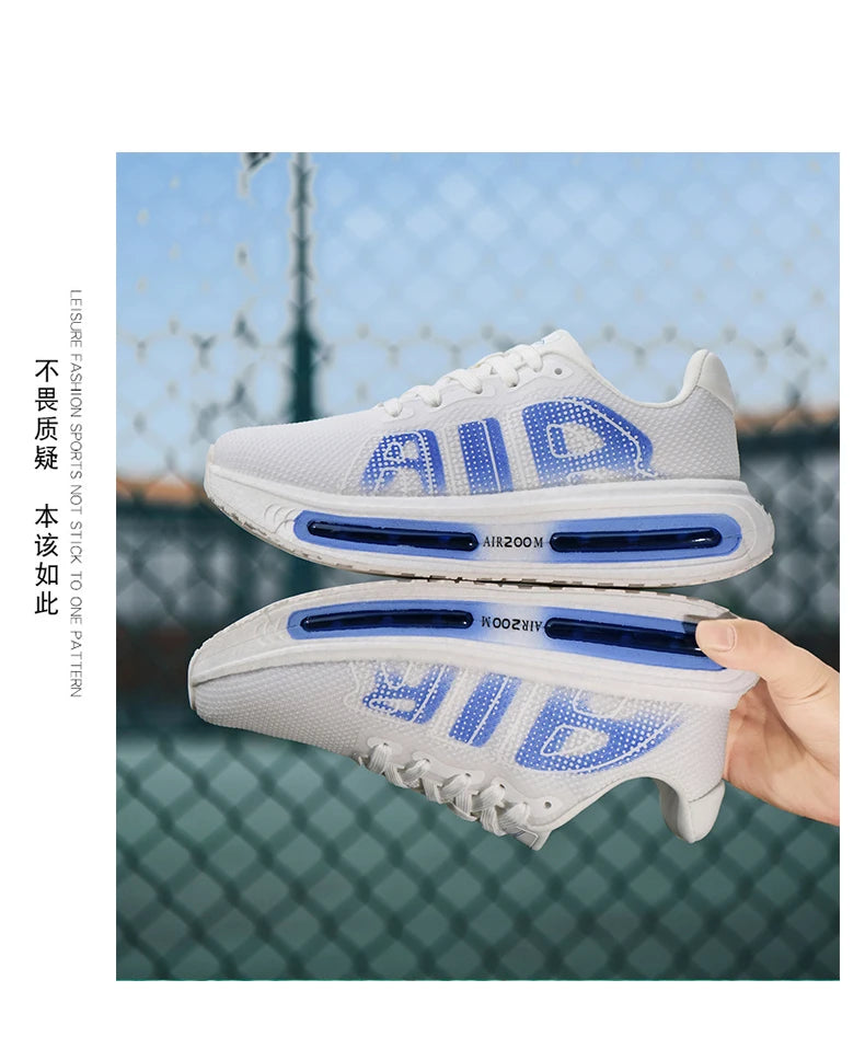 Men Sports Running Shoes Casual Marathon Breathable Lightweight Women's Comfortable Athletic Nonskid Walking Sneakers Outdoors