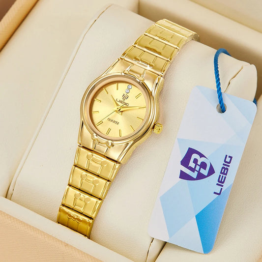 LIEBIG Fashion Quartz Women Wristwatch Female Luxury Stainless Steel Strip Original Waterproof Ladies Clock Watches Reloj Mujer