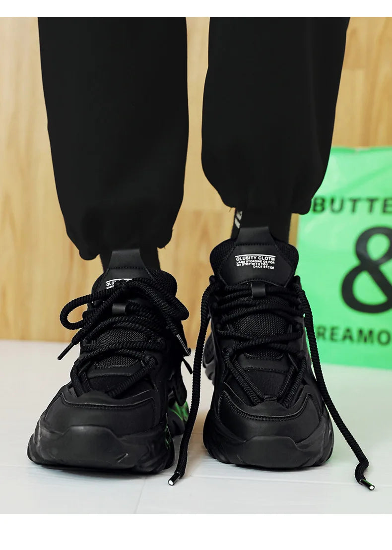 2025 New Men's Luxury Platform Sneakers Fashion Men Running Shoes Increased Breathability Man Shoes Lace Up Zapatillas De Hombre