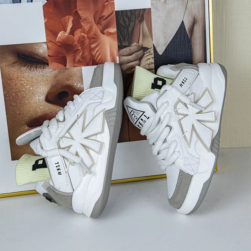 2024 Spring and Autumn Men's Thick Sole Elevated Casual Sports Shoes Fashion Breathable and Durable Running Shoes sneakers men