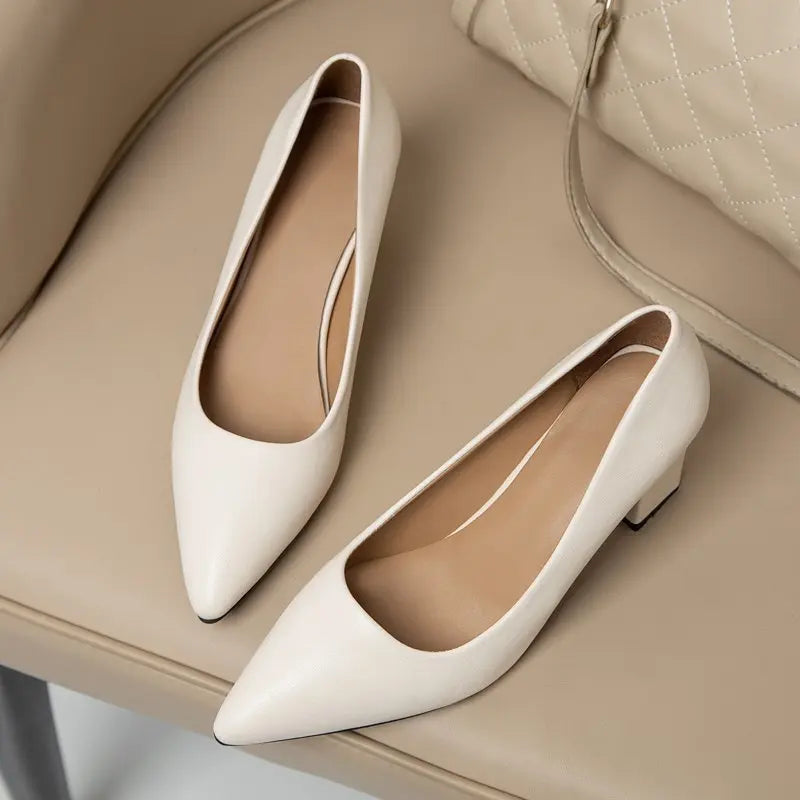 New High Heel Shoes Pointed Shallow Mouth Thin Heel Platform High Heels Fashion Elegant Patent Leather Women Shoes