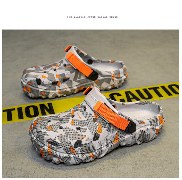 Plus Size 47 Summer Men Slippers Light EVA Men's Casual Shoes Hole Shoes Clogs Home Garden Outdoor Male Beach Flat Sandals