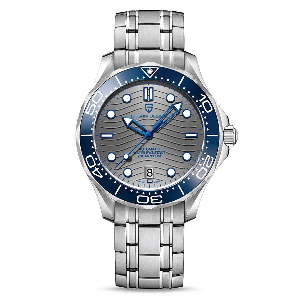 2026 New PAGANI DESIGN Gold Luxury Diving Mens Watches Automatic Watch For Men Mechanical Wristwatches AR Sapphire Ceramic Bezel