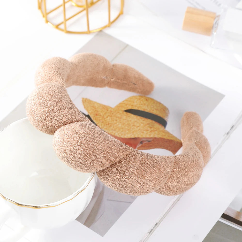 Fashion Padded Headbands for Women Wide Bezel Hairbands Thick Velvet Hair Hoop Girls Sponge Non-slip Hairband Hair Accessories BAZAARHUBO