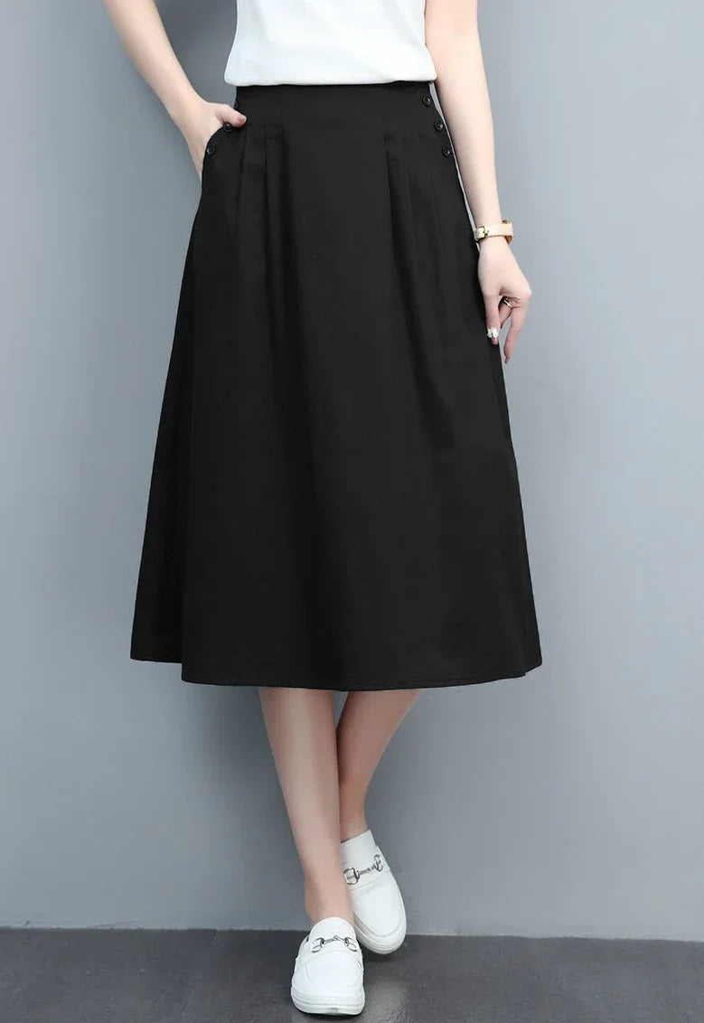 Female Skirts Korean Style A Line Women's Skirt Stylish Harajuku Premium Fashion Chic and Elegant Streetwear Modest Aesthetic V