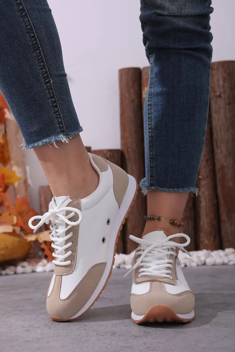 Roman Trendy Spring/Autumn Running Shoes Student Campus Flat Vulcanized Shoes Fashion Sneakers Casual Comfortable Round Head