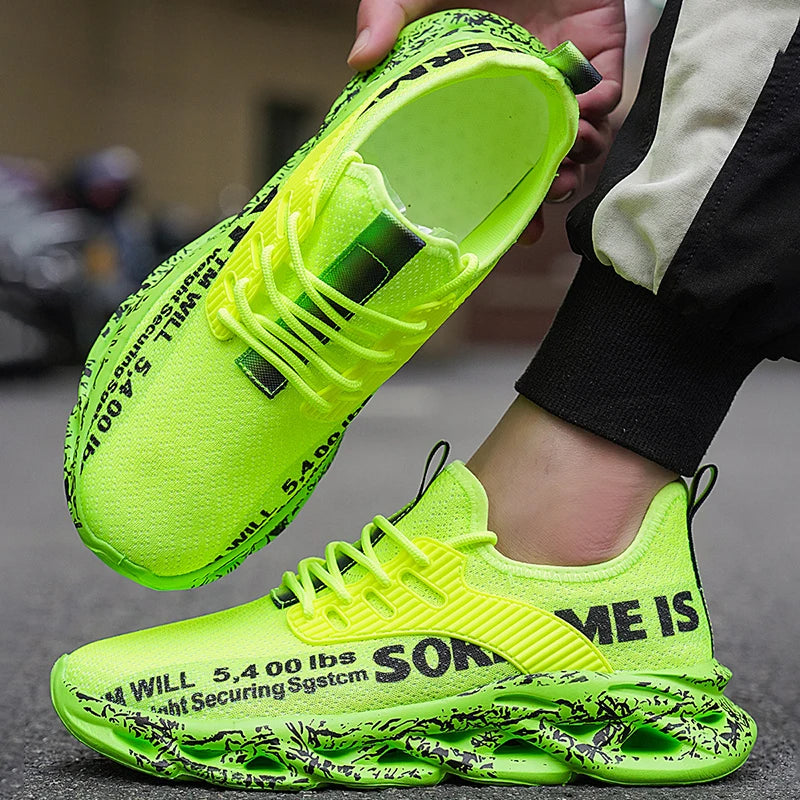 Men’s Sneakers Comfortable Breathable Platform Shoes Man Running Shoes Breathable Comfortable Fashion Walking Sneakers