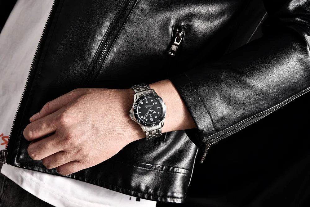 2026 New PAGANI DESIGN Gold Luxury Diving Mens Watches Automatic Watch For Men Mechanical Wristwatches AR Sapphire Ceramic Bezel