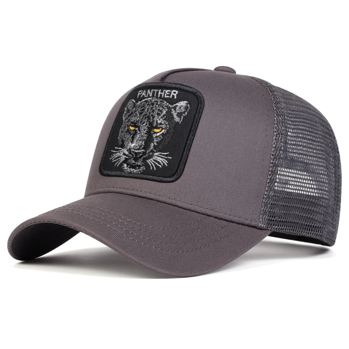 Unisex PANTHER Embroidery Baseball Net Caps Spring and Summer Outdoor Adjustable Casual Hats Sunscreen Hat BAZAARHUBO