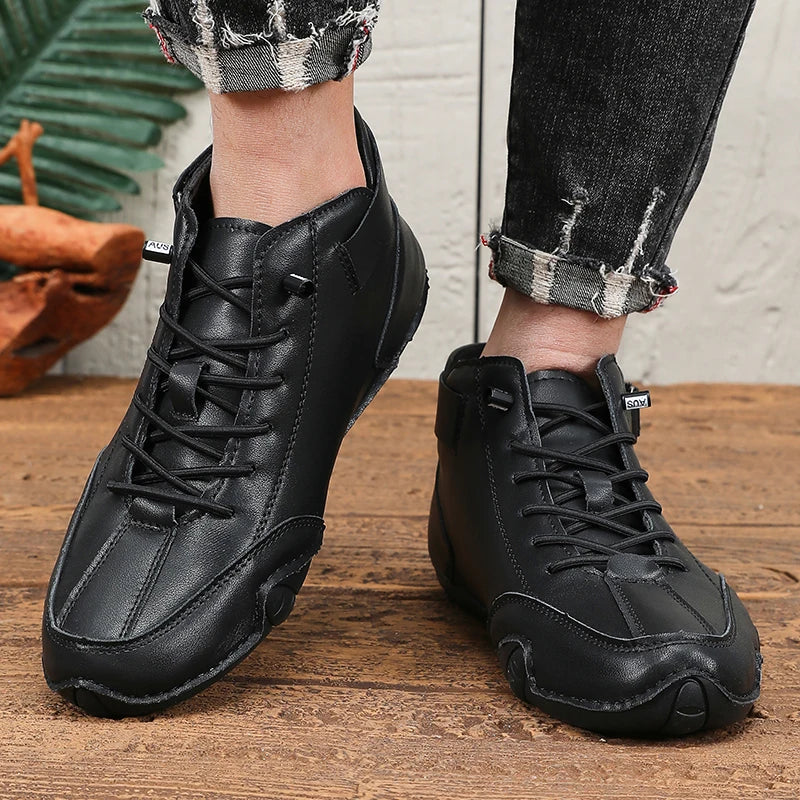 Leisure Men's Boots High-quality Stitching Soft Sole Comfortable Breathable Non Slip Durable Upper Cycling Couple Platform Boots