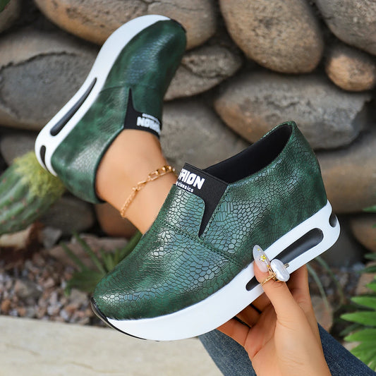Women's Sneakers Spring Autumn Solid Color Comfortable Platform Walking Shoe Light Non-slip Thick-soled Low-top Shoes Zapatillas