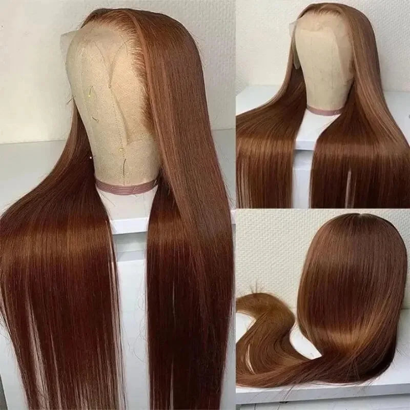13X4X1 Lace Front Wig Synthetic 99J Burgundy 613 Honey Blonde Straight Prepluck Hairline Baby Hair Bleached Knots Glueless Wigs