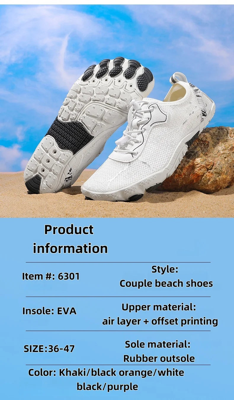 Men's and Women's Water Shoes, Barefoot Shoes, Quick-drying Shoes, Beach Water Shoes, lightweight Sports Shoes,Surfing, Fishing